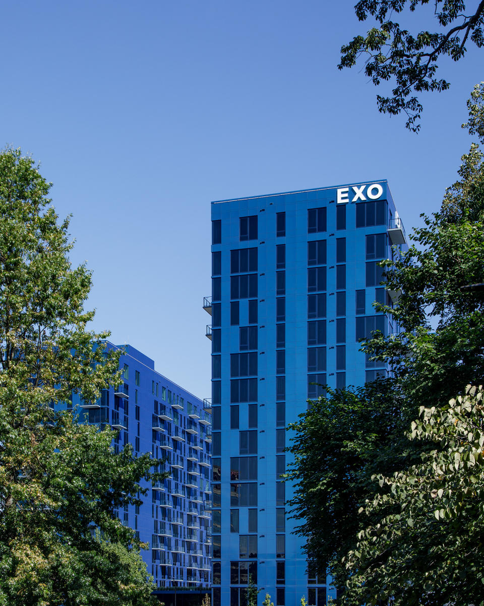 Project: EXO  |  Construction: Moriarty  |  Architect: R2L:Architects  |  Developer: Greystar