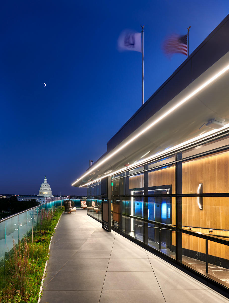 Clients: DWatts Construction &  ZDS Architects | Project: NAR rooftop terrace, Washington DC