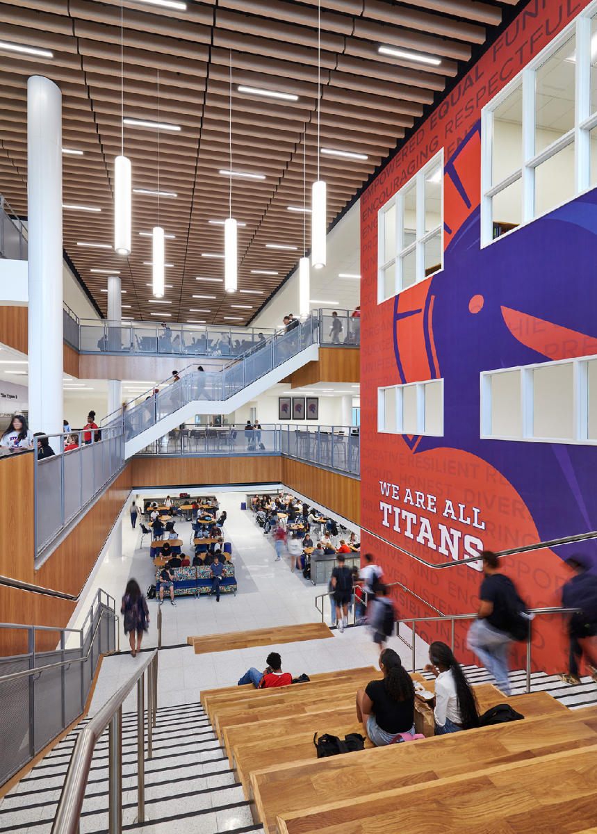 Architect: Perkins Eastman  |  Project: Alexandria City High School, Minnie Howard