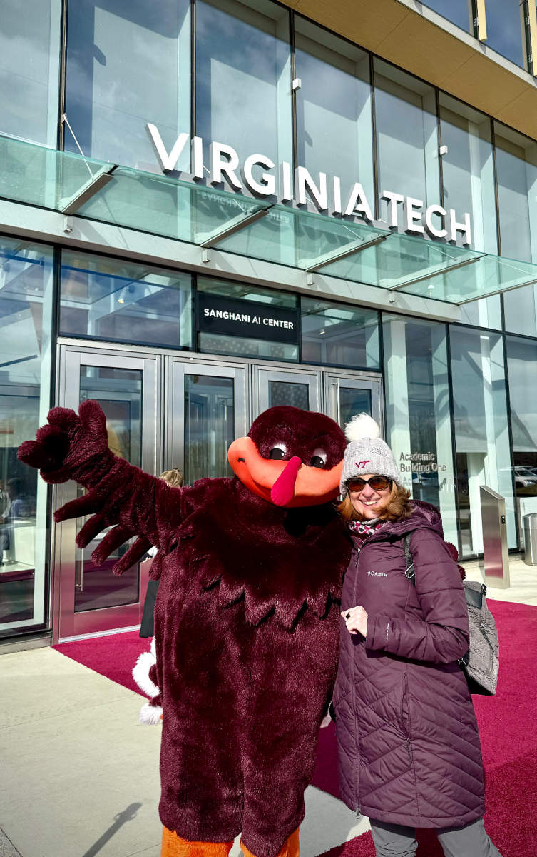 I met the Hokie Bird, Ya'll! Grand Opening February 2025