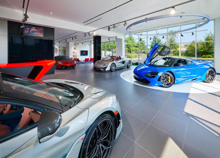 Architect: VA-Spaces   |   Project: McLaren Showroom, Sterling, VA