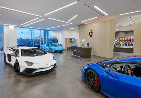 Architect: VA-Spaces   |   Project: Lamborghini Showroom, Sterling, VA