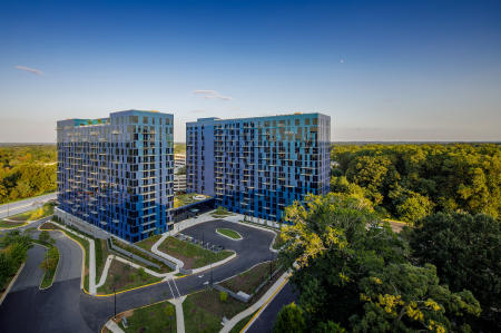 Project: EXO  |  Construction: Moriarty  |  Architect: R2L:Architects  |  Developer: Greystar
