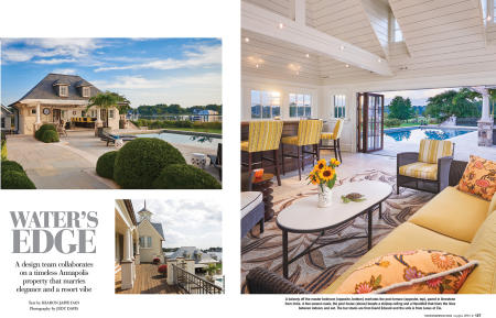 Home & Design spread, Annapolis MD Residence Client: Susan Gulick Interiors