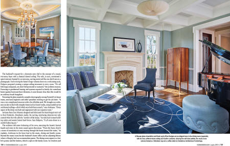 Home & Design spread, Annapolis MD Residence Client: Susan Gulick Interiors