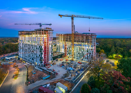 Project: EXO  |  Construction: Moriarty  |  Architect: R2L:Architects  |  Developer: Greystar