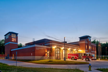 Architect: Samaha Architects | Project: Manassas VA Fire Station #21