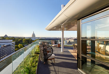 Clients: DWatts Construction &  ZDS Architects | Project: NAR rooftop terrace, Washington DC