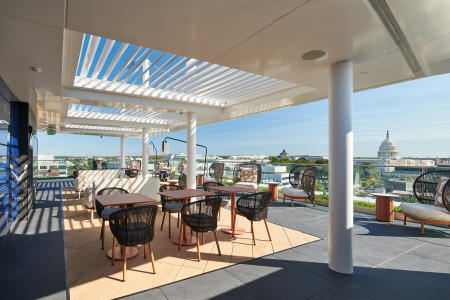 Clients: DWatts Construction &  ZDS Architects | Project: NAR rooftop terrace, Washington DC