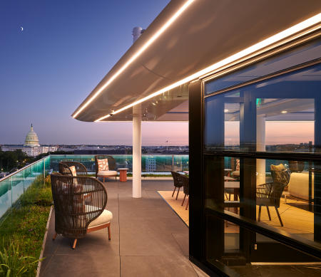 Clients: DWatts Construction &  ZDS Architects | Project: NAR rooftop terrace, Washington DC