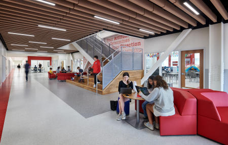 Architect: Perkins Eastman  |  Project: Alexandria City High School, Minnie Howard