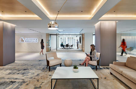 Clients: HGA, RAND Construction | Project: Cushman Wakefield, Washington DC Headquarters